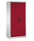 Stahlschrank 8922-052 S10164 lichtgrau, rubinrot 93,0 x 60,0 x 195,0 cm, aufgebaut